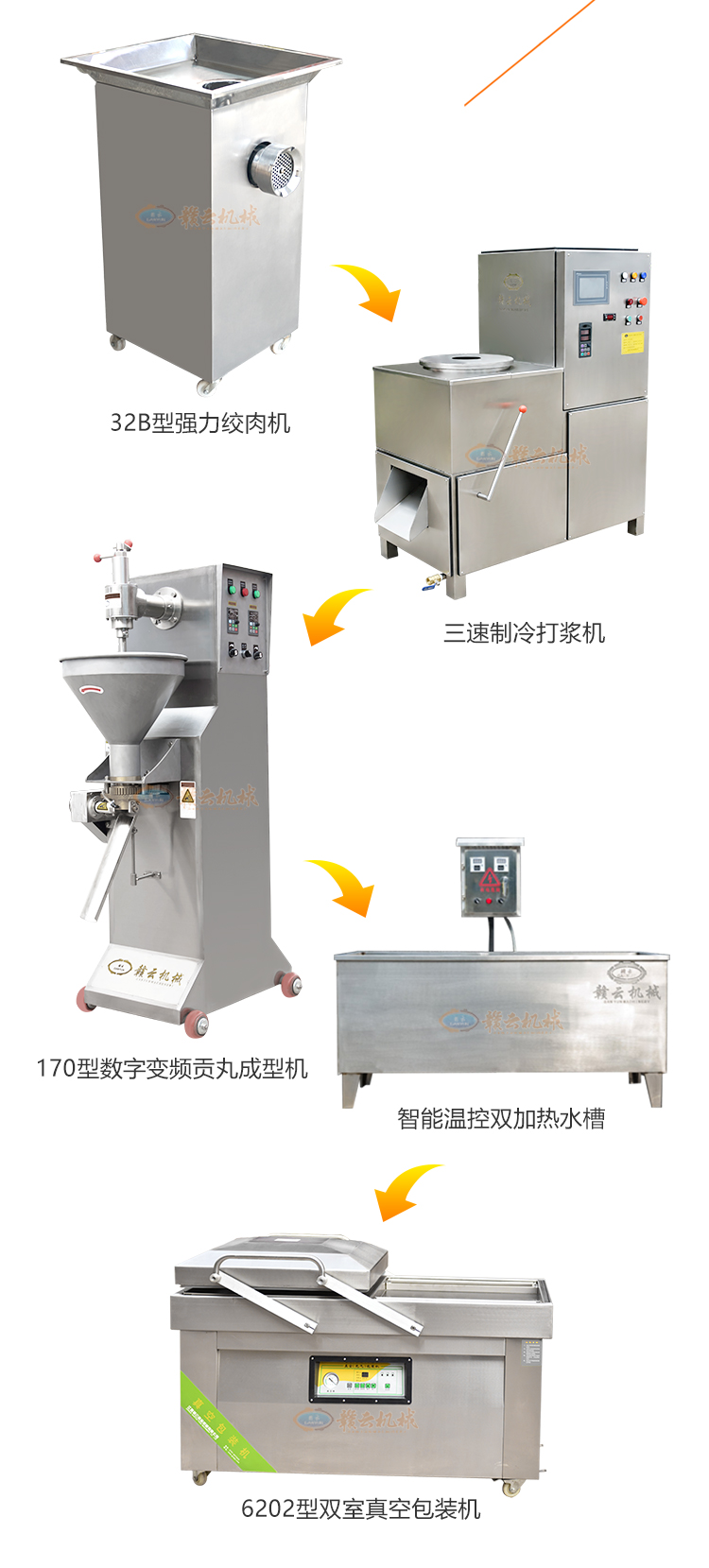 潮汕牛肉丸全套加工机器哪里有卖(图9)