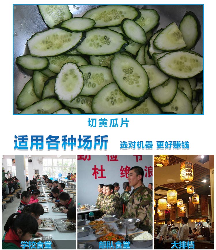 中央厨房用切丝切片机切萝卜丝土豆丝的机器(图7)