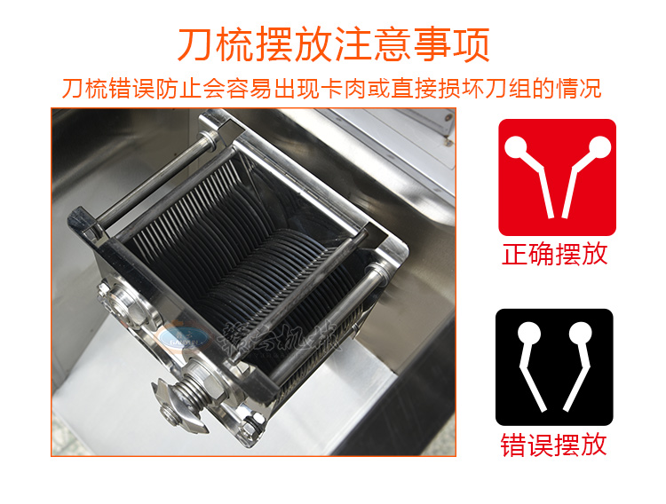 小型商用立式绞切机，猪肉店用绞切一体机切肉片肉丝(图12)