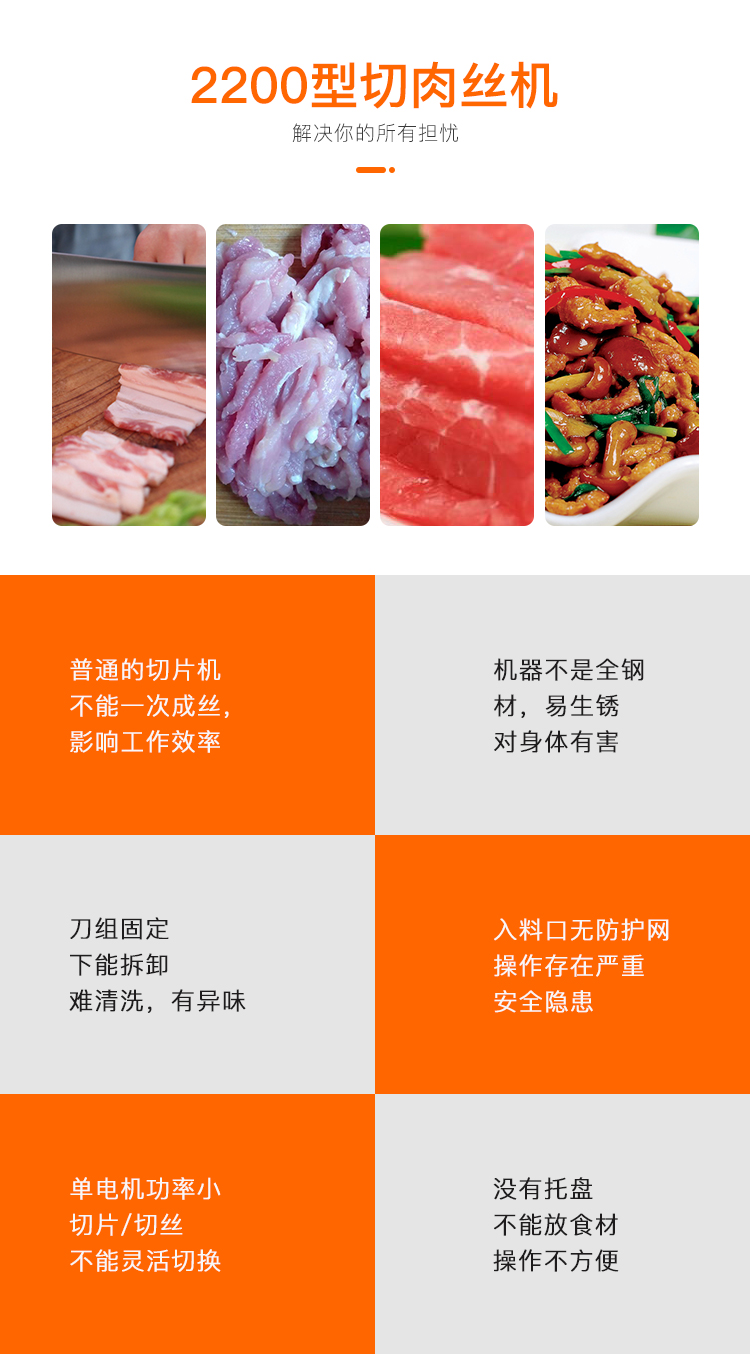 小型商用切肉机 切肉丝切片机机械的厂家(图2)